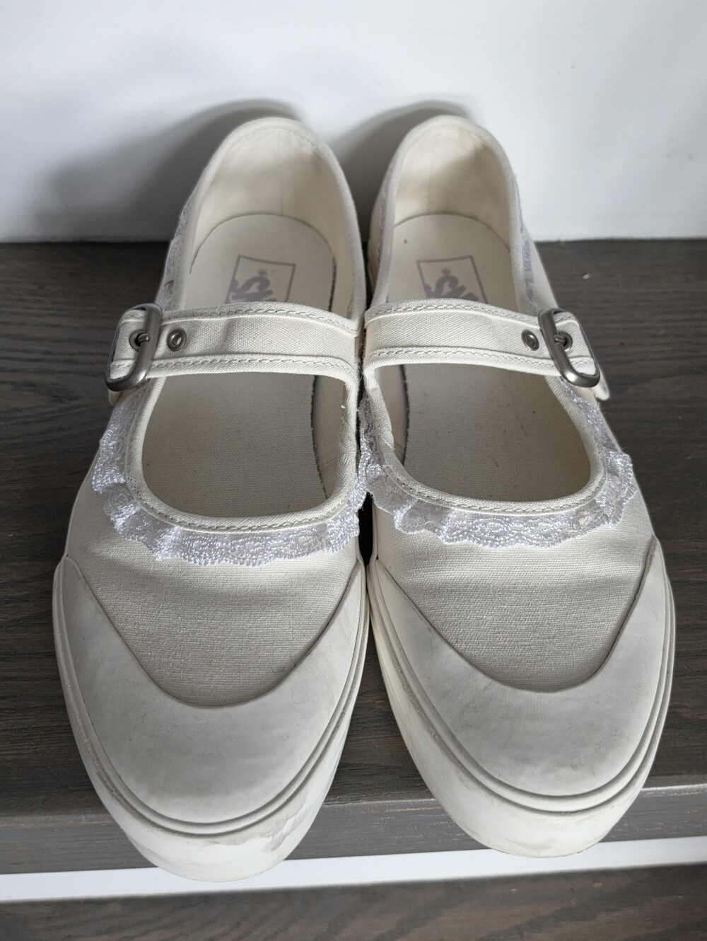 Vans Mary Jane Chou Chou Marshmallow Slip-On in Off-White